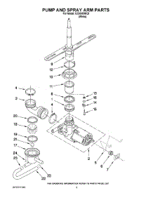 04 - Pump And Spray Arm Parts parts for Whirlpool Dishwasher IUD4000WQ1 from AppliancePartsPros.com