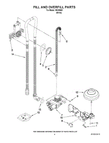 04 - Fill And Overfill Parts parts for Whirlpool Dishwasher IWU98661 from AppliancePartsPros.com