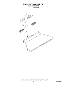 02 - Top Venting Parts parts for Whirlpool Range IDC865VM0 from AppliancePartsPros.com