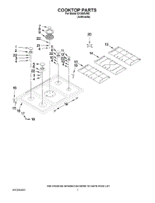 06 - Cooktop Parts parts for Whirlpool Range IDC865VM0 from AppliancePartsPros.com