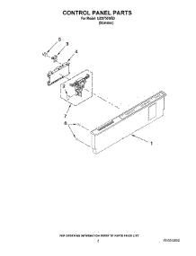 02 - Control Panel Parts parts for Whirlpool Dishwasher IUD9750WS0 from AppliancePartsPros.com