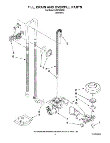 04 - Fill, Drain And Overfill Parts parts for Whirlpool Dishwasher IUD9750WS0 from AppliancePartsPros.com