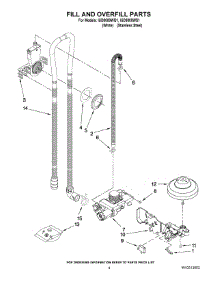 04 - Fill And Overfill Parts parts for Whirlpool Dishwasher IUD8000WS1 from AppliancePartsPros.com