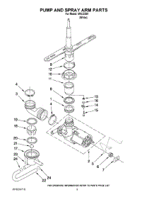 04 - Pump And Spray Arm Parts parts for Whirlpool Dishwasher IWU22361 from AppliancePartsPros.com