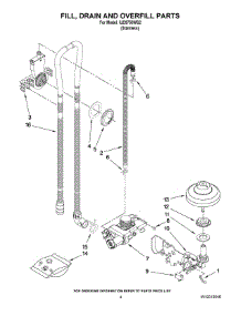 04 - Fill, Drain And Overfill Parts parts for Whirlpool Dishwasher IUD9750WS2 from AppliancePartsPros.com