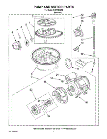 06 - Pump And Motor Parts parts for Whirlpool Dishwasher IUD9750WS2 from AppliancePartsPros.com