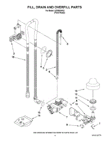 04 - Fill, Drain And Overfill Parts parts for Whirlpool Dishwasher IUD9500WX2 from AppliancePartsPros.com