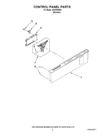 02 - Control Panel Parts parts for Whirlpool Dishwasher IUD9750WS1 from AppliancePartsPros.com