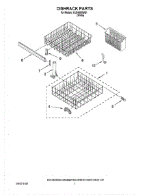 06 - Dishrack Parts parts for Whirlpool Dishwasher CUD4000WQ1 from AppliancePartsPros.com