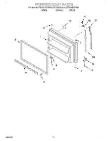 06 - Freezer Door, Lit / Optional parts for Kitchenaid Refrigerator KTRV20KGAL01 from AppliancePartsPros.com