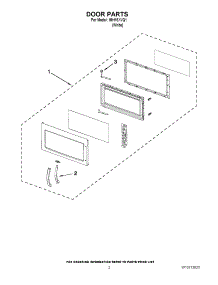 02 - Door Parts parts for Whirlpool Microwave IMH15XVQ1 from AppliancePartsPros.com