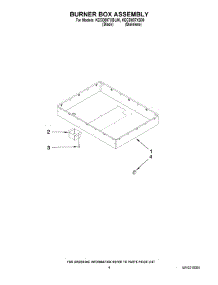 03 - Burner Box Assembly parts for Kitchenaid Cooktop KECD807XS00 from AppliancePartsPros.com