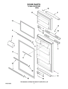 02 - Door Parts parts for Whirlpool Refrigerator I8RXCGFXQ00 from AppliancePartsPros.com