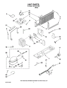 04 - Unit Parts parts for Whirlpool Refrigerator I8RXCGFXQ00 from AppliancePartsPros.com