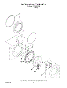 02 - Door And Latch Parts parts for Whirlpool Washer IFW7300WW00 from AppliancePartsPros.com