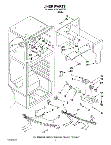 03 - Liner Parts parts for Whirlpool Refrigerator I8TXCWFXQ00 from AppliancePartsPros.com