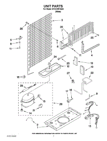 04 - Unit Parts parts for Whirlpool Refrigerator I8TXCWFXQ00 from AppliancePartsPros.com