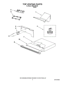04 - Top Venting Parts parts for Whirlpool Microwave IBMS1455XB0 from AppliancePartsPros.com
