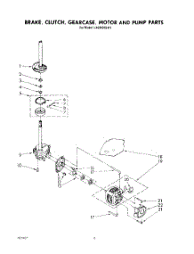 06 - Brake, Clutch, Gearcase, Motor And Pump parts for Whirlpool Washer LA5900XSW1 from AppliancePartsPros.com