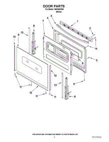 05 - Door Parts parts for Whirlpool Range IES350XW0 from AppliancePartsPros.com