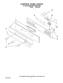 04 - Control Panel Parts parts for Whirlpool Oven IBS324PWW0 from AppliancePartsPros.com