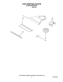 05 - Top Venting Parts parts for Whirlpool Oven IBS124PWS0 from AppliancePartsPros.com
