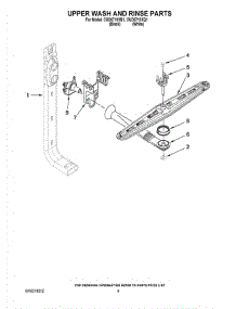 07 - Upper Wash And Rinse Parts parts for Whirlpool Dishwasher CUD6710XQ1 from AppliancePartsPros.com