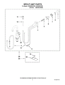 03 - Spout Unit Parts parts for Kitchenaid Hot Water Dispenser KHWG260VCR0 from AppliancePartsPros.com