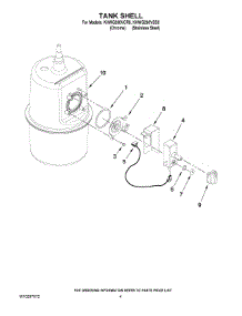 02 - Tank Shell parts for Kitchenaid Hot Water Dispenser KHWG260VSS0 from AppliancePartsPros.com