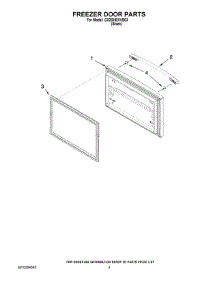 03 - Freezer Door Parts parts for Whirlpool Refrigerator W10304543A from AppliancePartsPros.com