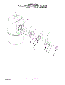 02 - Tank Shell parts for Kitchenaid Hot Water Dispenser KHWL260VCR0 from AppliancePartsPros.com