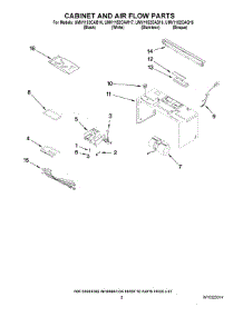 02 - Cabinet And Air Flow Parts parts for Whirlpool Microwave UMV1152CAS16 from AppliancePartsPros.com