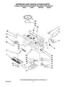03 - Interior And Ventilation Parts parts for Whirlpool Microwave UMV1152CAQ16 from AppliancePartsPros.com