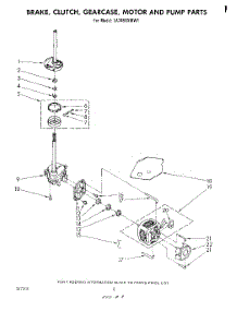 06 - Brake, Clutch, Gearcase, Motor And Pump parts for Whirlpool Washer LA7450XMW1 from AppliancePartsPros.com