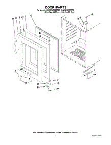 03 - Door Parts parts for Kitchenaid Wine Cooler KUWS24RSSS03 from AppliancePartsPros.com