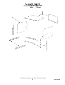 02 - Cabinet Parts parts for Whirlpool Microwave IBMS1455WW0 from AppliancePartsPros.com