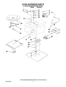 05 - Oven Interior Parts parts for Whirlpool Microwave IBMS1455WW0 from AppliancePartsPros.com