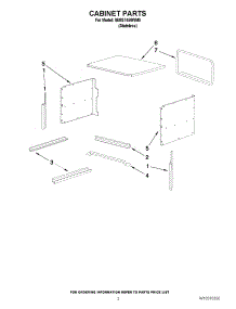 02 - Cabinet Parts parts for Whirlpool Microwave IBMS1450WM0 from AppliancePartsPros.com