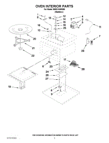 05 - Oven Interior Parts parts for Whirlpool Microwave IBMS1450WM0 from AppliancePartsPros.com