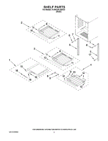 02 - Shelf Parts parts for Kitchenaid Wine Cooler KUWO24LSBX03 from AppliancePartsPros.com