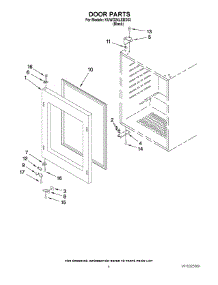 03 - Door Parts parts for Kitchenaid Wine Cooler KUWO24LSBX03 from AppliancePartsPros.com