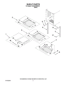 02 - Shelf Parts parts for Kitchenaid Wine Cooler KUWO24RSBX03 from AppliancePartsPros.com
