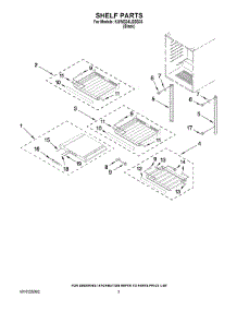 02 - Shelf Parts parts for Kitchenaid Wine Cooler KUWS24LSBS03 from AppliancePartsPros.com