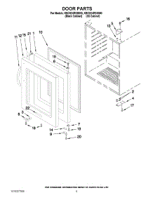 03 - Door Parts parts for Kitchenaid Wine Cooler KBCS24RSBS03 from AppliancePartsPros.com