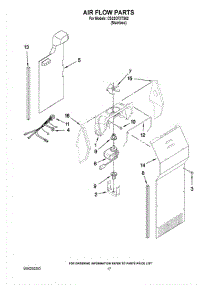 10 - Air Flow Parts parts for Whirlpool Refrigerator CS22CFXTS02 from AppliancePartsPros.com