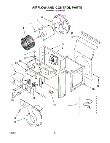 02 - Section parts for Whirlpool Air Conditioner ACS520XA1 from AppliancePartsPros.com