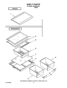 05 - Shelf Parts parts for Whirlpool Refrigerator I8RXCGFXQ01 from AppliancePartsPros.com