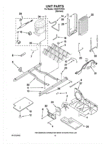 09 - Unit Parts parts for Whirlpool Refrigerator CS22CFXTS03 from AppliancePartsPros.com