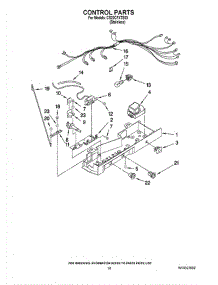11 - Control Parts parts for Whirlpool Refrigerator CS22CFXTS03 from AppliancePartsPros.com