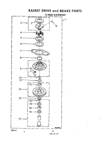 09 - Basket Drive And Brakes parts for Whirlpool Washer GLA7900XKW1 from AppliancePartsPros.com